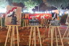 قسم النشاطات العامة في العتبة الحسينية يقيم معرضاً للحشد الشعبي في مدينة الكاظمية المقدسة