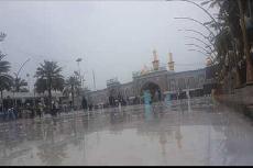 أمطار الخير من جوار مرقد ابي عبد الله الحسين