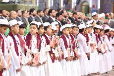 طلبة دار القرآن الكريم يقدّمون عرضاً قرآنيّاً في مهرجان ربيع الشهادة العالميّ