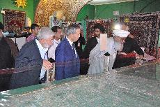 زيارة وفود مهرجان تراتيل سجادية العالمي السادس لمتحف  الامام الحسين للنفائس والمخطوطات