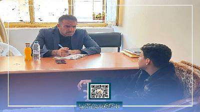 برنامج ( جلسة المرشد المجيب ) الارشادي في متوسط الحسن للبنين \ الديوانية